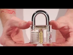 12pcs 블랙 잠수기 도구 잠금 픽 세트 투명 잠금 픽 연습 키트 도구