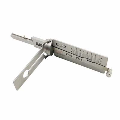주문 C123 2-IN-1 Schlage 도어 잠금용 픽 C123 잠금공 잠금 도구 수리 온라인 제조