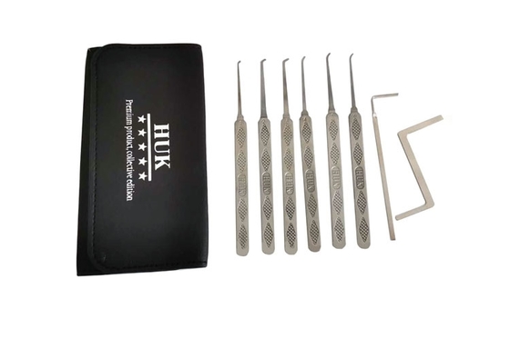 주문 열쇠공 도구 6pcs 편리한 싱글 훅 스테인리스 스틸 락 픽 키트 온라인 제조