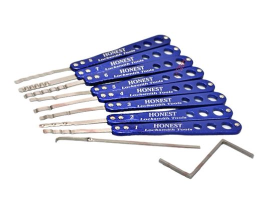 금고 자물쇠공 도구 8 in 2 락픽 세트 후크 락픽 세트